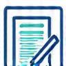 Resume and cover letter icon